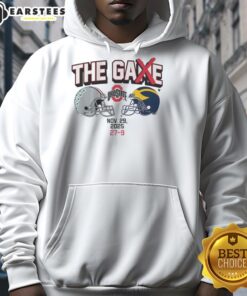 Premium Ohio State Football The Game Winner 2025 Hoodie in scarlet with bold team logo and stylish design.