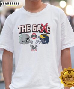 Alt Text: Premium Ohio State Football The Game Winner 2025 T-Shirt featuring vibrant team colors and bold graphics.