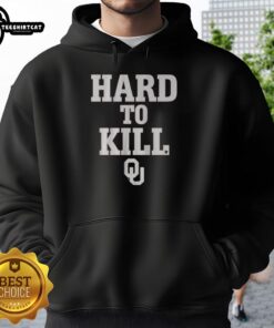 Alt Text: Premium Oklahoma Football Hard to Kill Hoodie featuring bold team colors and logo, perfect for game day wear.
