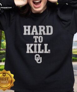 Alt Text: Premium Oklahoma Football Hard to Kill Sweatshirt in navy blue, featuring a bold team logo and comfortable fit.