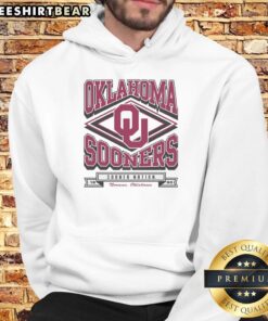 Premium Oklahoma Sooners Heater Hoodie in red, featuring team logo and cozy design, perfect for fans.