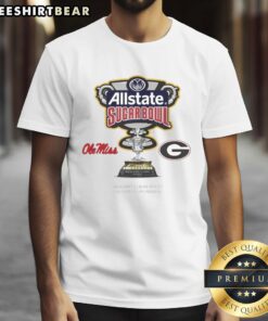 Premium Ole Miss Rebels vs Georgia Bulldogs 2026 Coca-Cola Bowl Season T-Shirt showcasing team logos and vibrant design.