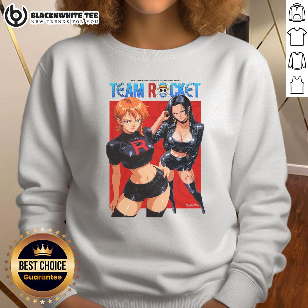 Premium One Piece X Team Rocket Sweatshirt Premium One Piece X Team Rocket Sweatshirt featuring vibrant graphics and a cozy design for fans of anime and Pokmon.
