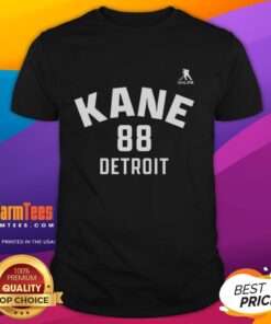 Alt Text: Premium Patrick Kane Detroit Red Wings Ice Hockey T-Shirt featuring name and number 88 design, perfect for fans.