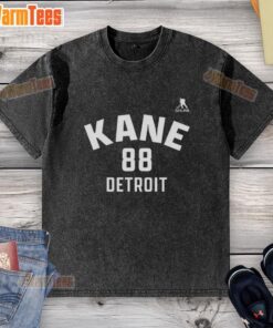 Premium Patrick Kane Detroit Red Wings Ice Hockey T-Shirt featuring name and number 88, perfect for fans and collectors.