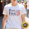 Alt Text: Premium Portland Frog 2028 Rage Against The Machine T-Shirt featuring bold graphics and vibrant colors for fans.