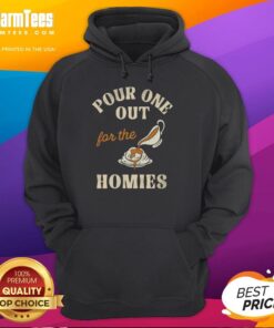 Premium Pour One Out For The Homies Hoodie in black, featuring a stylish graphic design for casual wear.