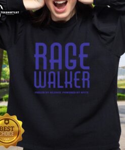 Alt Text: Premium Rage Walker sweatshirt featuring Fueled By Silence, Powered By Spite design in bold lettering.