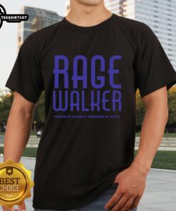 Premium Rage Walker T-Shirt featuring 'Fueled By Silence, Powered By Spite' text, perfect for expressing bold attitudes.