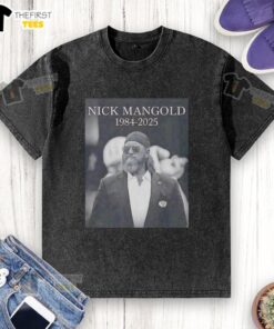 Premium Rip Nick Mangold 1984-2025 washed t-shirt featuring a vintage design and comfortable fit for fans.