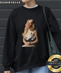 Premium Sabrina Blows Bubbles Retro Sweatshirt featuring vibrant colors and playful design for a trendy look.