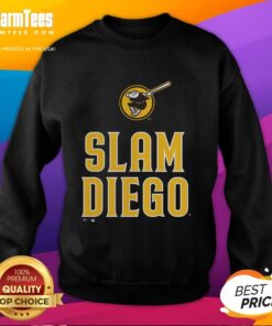 Alt Text: Premium San Diego Padres Brown Slam Diego Sweatshirt featuring team logo and stylish design for fans.