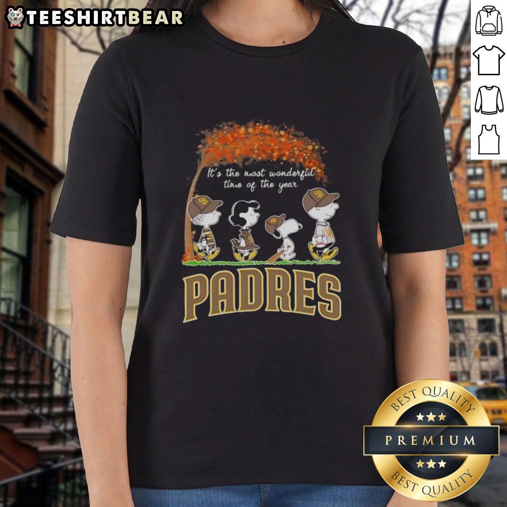 premium-san-diego-padres-x-peanuts-snoopy-and-friends-autumn-its-the-most-wonderful-time-of-the-year-ladies-tee Premium San Diego Padres X Peanuts Snoopy and Friends autumn ladies tee celebrating 'It's the Most Wonderful Time of the Year.'