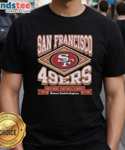Premium San Francisco 49ers heater t-shirt featuring bold team logo and stylish design for fans and collectors.