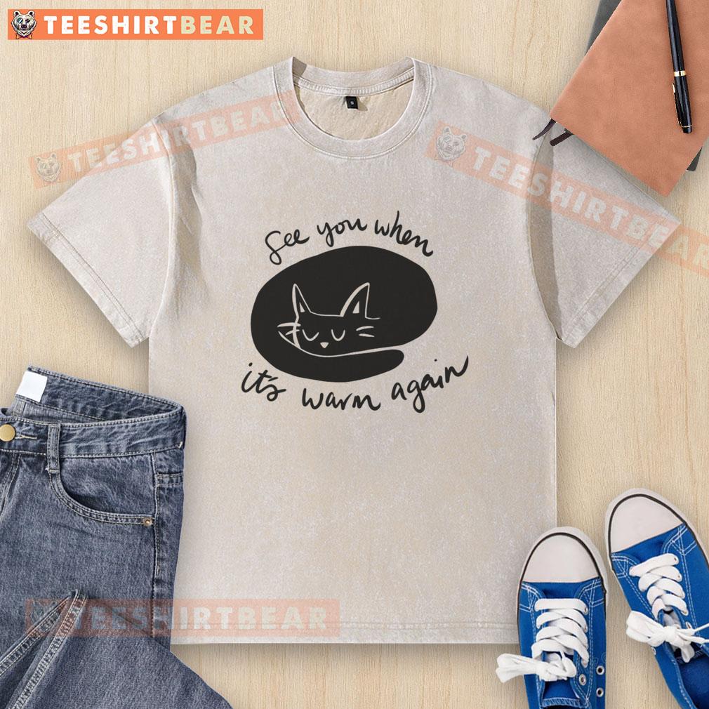 premium-see-you-when-its-warm-again-washed-t-shirt Premium See You When It's Warm Again Washed T-Shirt in soft cotton, perfect for casual summer outings and layering.