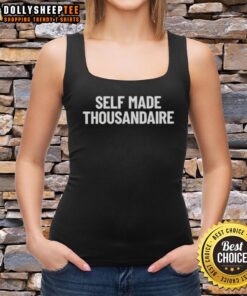 Premium Self-Made Thousandaire Tank Top in stylish design, perfect for confident entrepreneurs and trendsetters.