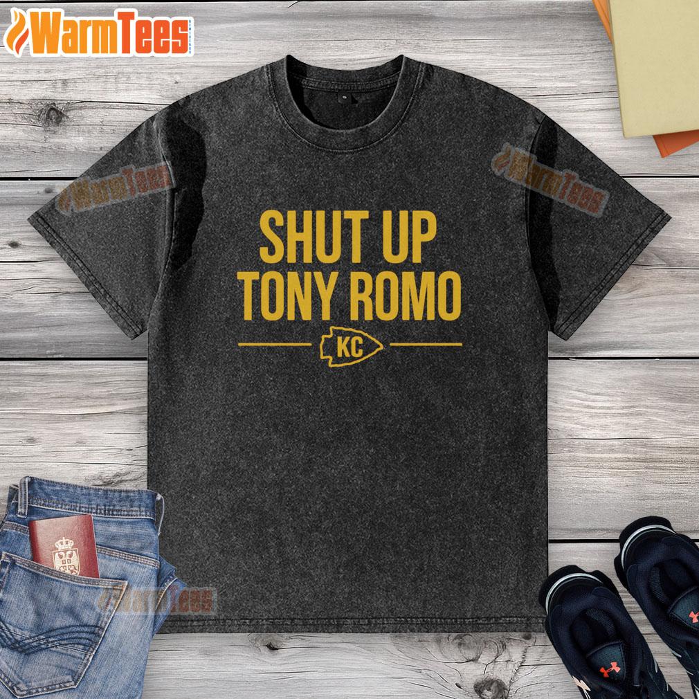premium-shut-up-tony-romo-kc-washed-t-shirt Premium Shut Up Tony Romo KC Washed T-Shirt in soft fabric, featuring a stylish design perfect for fans and casual wear.