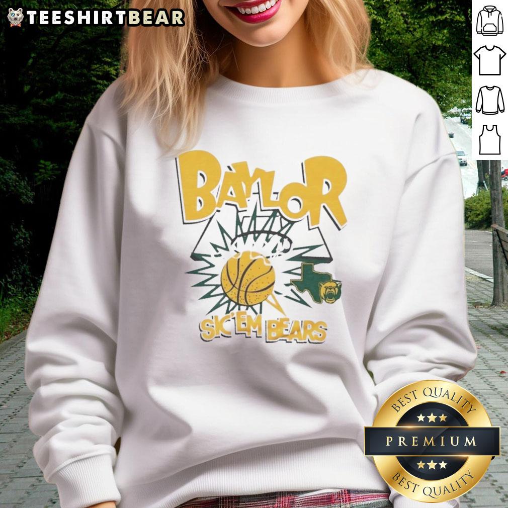 premium-sic-em-baylor-bears-slam-sweatshirt Premium Sic Em Baylor Bears slam sweatshirt featuring team colors and logo, perfect for fans and game day attire.