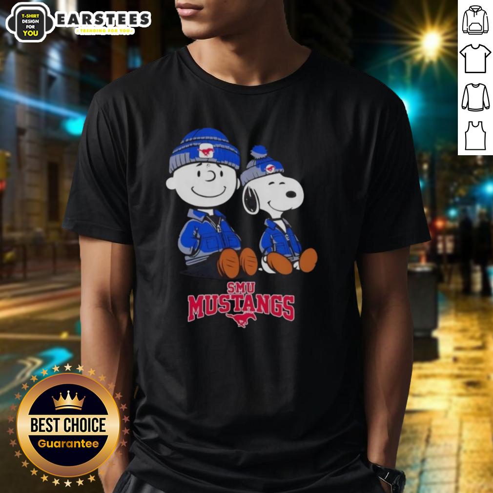 premium-smu-mustangs-x-snoopy-and-charlie-brown-t-shirt-1 Premium SMU Mustangs X Snoopy and Charlie Brown T-shirt featuring vibrant graphics and comfortable fit for fans.