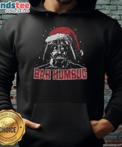 Premium Star Wars Darth Vader Bah Humbug Hoodie featuring iconic design, perfect for fans and holiday spirit.