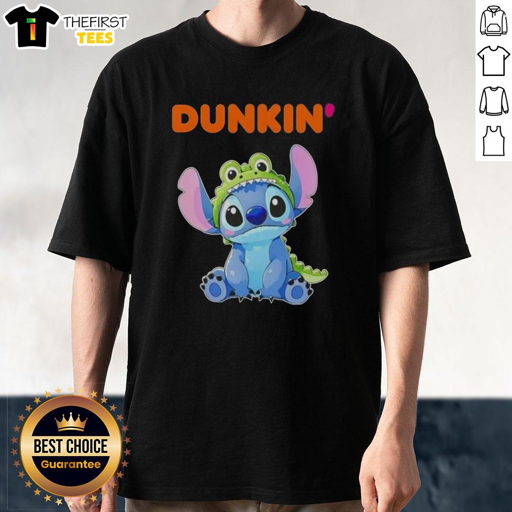 premium-stitch-cosplay-crocodile-x-dunkin-donuts-t-shirt Premium Stitch Cosplay Crocodile X Dunkin' Donuts T-Shirt featuring vibrant colors and unique design for fans and collectors.