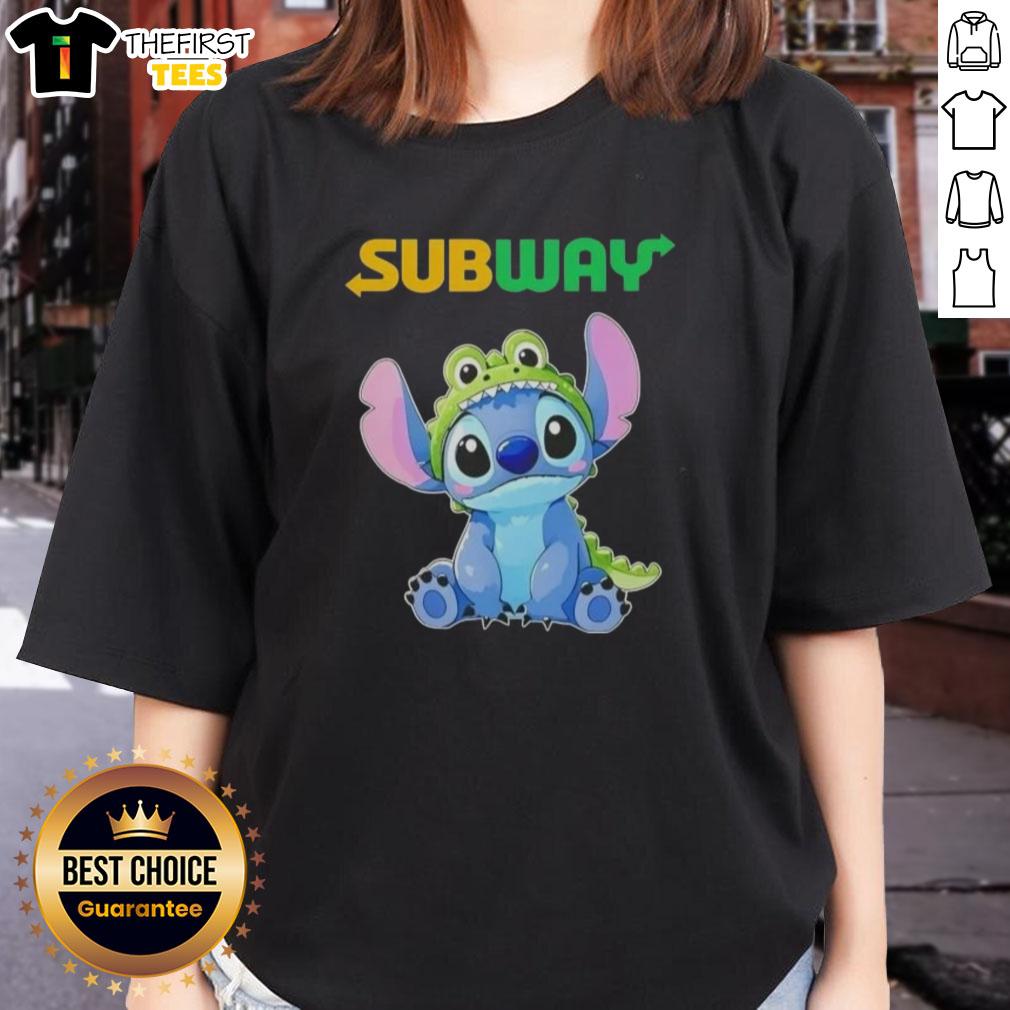 premium-stitch-cosplay-crocodile-x-subway-ladies-tee Alt Text: Premium Stitch Cosplay Crocodile X Subway Ladies Tee featuring vibrant design and comfortable fit for stylish fans.