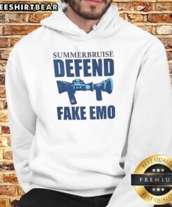 Premium Summerbruise Defend Fake Emo Hoodie featuring bold graphics and a stylish design for a trendy summer look.