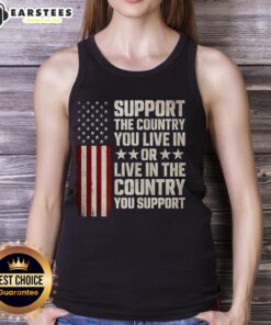 Premium Support tank top featuring a flag design, perfect for showing pride in the country you live in or support.
