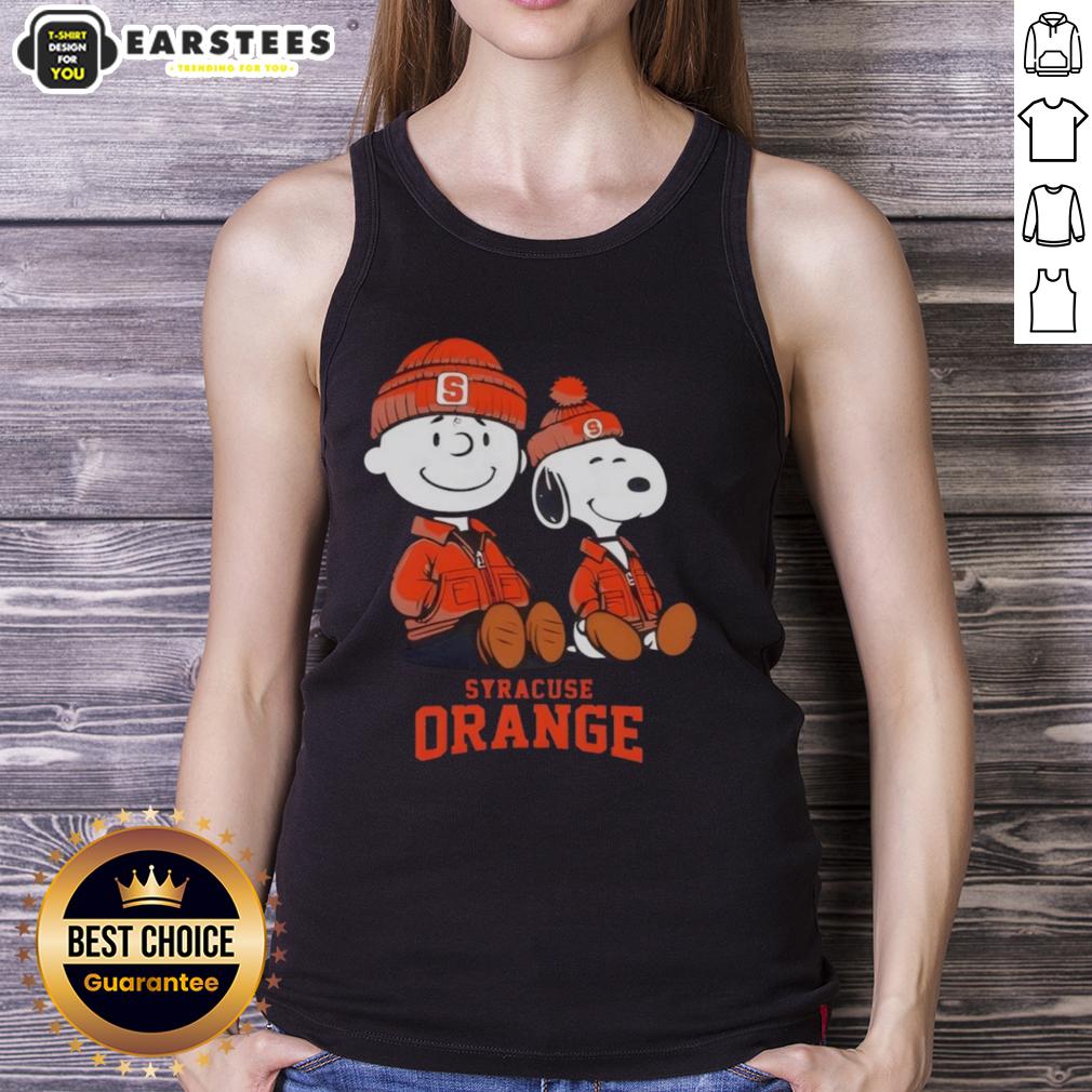 premium-syracuse-orange-x-snoopy-and-charlie-brown-tank-top Premium Syracuse Orange X Snoopy and Charlie Brown tank top featuring vibrant graphics and a stylish design for fans.