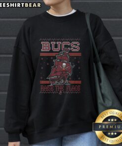 Premium Tampa Bay Buccaneers holiday sweatshirt featuring team logo and festive design for fans.