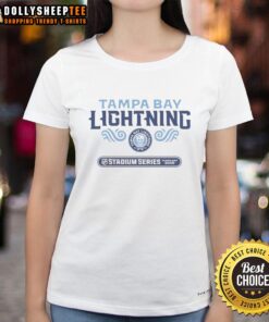 Premium Tampa Bay Lightning NHL Stadium Series 2026 ladies tee showcasing team pride and stylish design for fans.