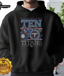 Stylish Premium Tennessee Titans Holiday Hoodie featuring team colors and logo, perfect for fans celebrating the season.