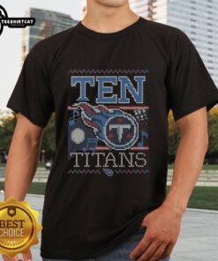 Premium Tennessee Titans Holiday T-Shirt featuring festive design, team logo, and comfortable fit for fans celebrating the season.