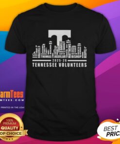 Premium Tennessee Volunteers 2025-26 All Names City Skyline T-Shirt featuring vibrant design and team colors.