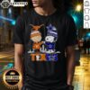 Premium Texas City Skyline T-Shirt featuring Charlie Brown, Texas Longhorns, and Snoopy with Dallas Cowboys logo.