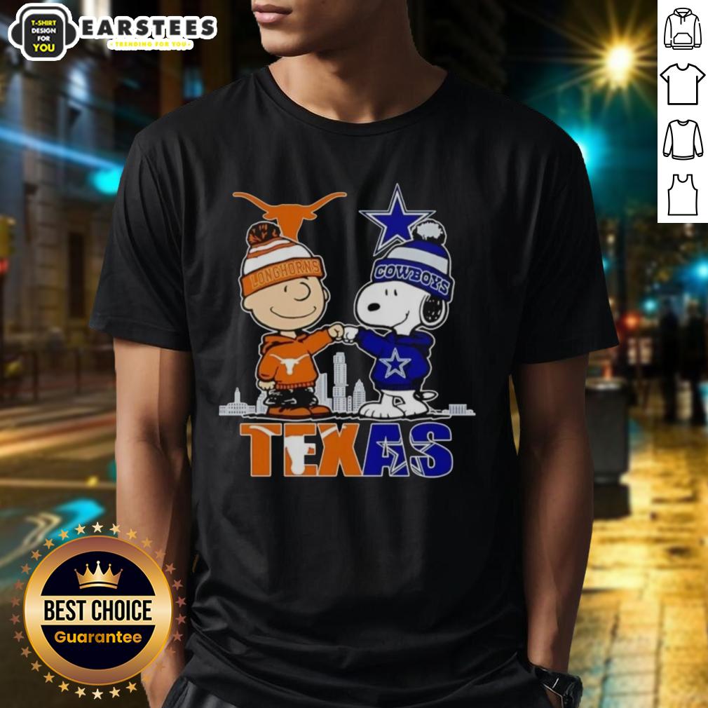 premium-texas-city-skyline-charlie-brown-texas-longhorns-and-snoopy-dallas-cowboys-t-shirt Premium Texas City Skyline T-Shirt featuring Charlie Brown, Texas Longhorns, and Snoopy with Dallas Cowboys logo.