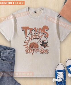 Premium Texas Hook 'Em Horns Slam Washed T-Shirt featuring a bold design for Texas Longhorns fans.