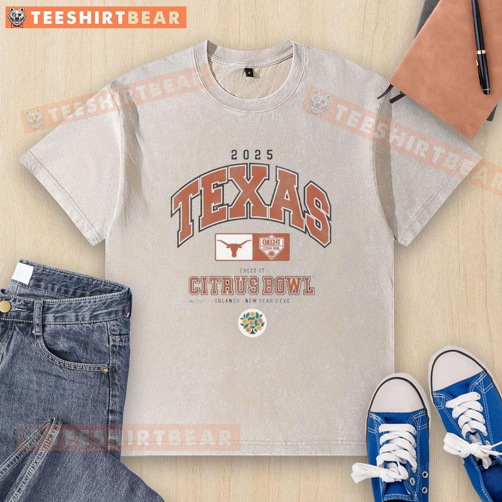 premium-texas-longhorns-cheez-it-citrus-bowl-2025-washed-t-shirt Alt Text: Premium Texas Longhorns Cheez-It Citrus Bowl 2025 washed t-shirt featuring vibrant team colors and logo design.