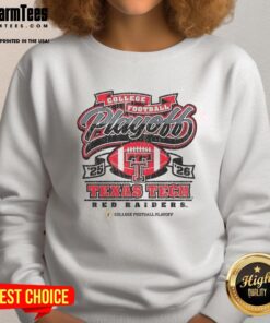 Premium Texas Tech Red Raiders College Football Playoff 2025-2026 sweatshirt for fans and supporters.