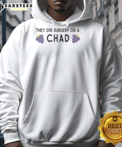 Premium 'They Did Surgery on a Chad' hoodie featuring bold graphic design, perfect for meme lovers and casual wear.
