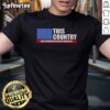 Premium US Flag T-Shirt featuring 'This Country Was Founded Upon Antifa Principles' design for activists and patriots.