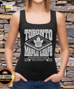 Alt Text: Premium Toronto Maple Leafs heater tank top for fans, featuring team colors and logo, perfect for game day.