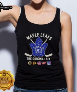 Premium Toronto Maple Leafs Original Six combined tank top showcasing team pride and classic hockey style.