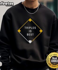 Premium Triples Is Best Sweatshirt in soft fabric, featuring stylish design and vibrant colors for ultimate comfort.