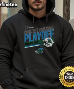 Premium Tulane Green Wave college football playoff 2025-2026 helmet hoodie featuring team colors and logo.