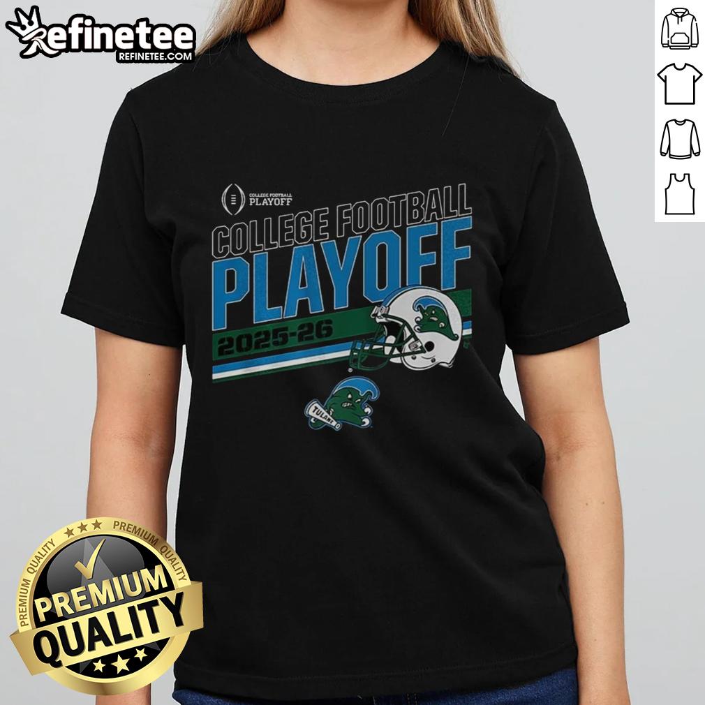premium-tulane-green-wave-college-football-playoff-2025-2026-helmet-ladies-tee Premium Tulane Green Wave college football playoff 2025-2026 helmet design on a stylish ladies tee shirt.