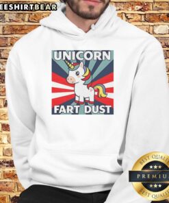 Premium Unicorn Fart Dust Hoodie featuring a whimsical design and vibrant colors, perfect for fun and cozy outfits.