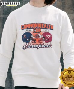 Premium Virginia Cavaliers Commonwealth Cup Winner 2025 sweatshirt featuring team colors and logo, perfect for fans.