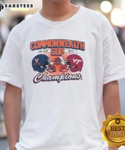 Premium Virginia Cavaliers Commonwealth Cup Winner 2025 T-Shirt featuring team colors and logo, perfect for fans.