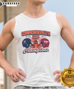Premium Virginia Cavaliers Commonwealth Cup Winner 2025 tank top featuring team colors and logo, perfect for fans.